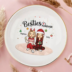 Our Memories Are Countless - Bestie Personalized Custom Jewelry Dish - Christmas Gift For Best Friends, BFF, Sisters