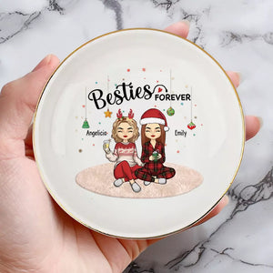 Our Memories Are Countless - Bestie Personalized Custom Jewelry Dish - Christmas Gift For Best Friends, BFF, Sisters