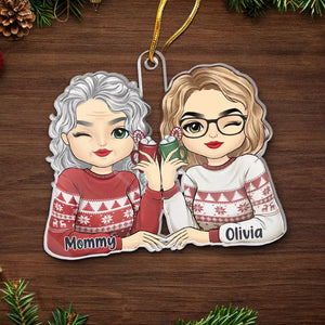 My Mother, My Whole Universe, The Source Of My Being, My Everything - Family Personalized Custom Ornament - Acrylic Custom Shaped - Christmas Gift For Mom, Daughter