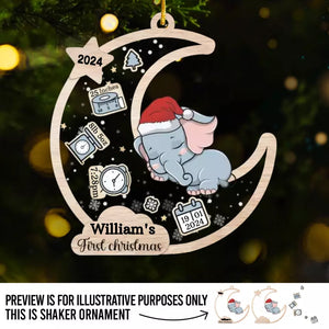 Your First Christmas Is The Start Of Many Magical Memories - Family Personalized Custom 3 Layers Shaker Ornament - Christmas  Gift For Baby Kids, Newborn Baby