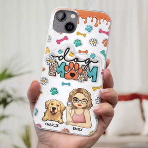 The Love Between A Dog And A Dog Mom Is Unbreakable - Dog Personalized Custom 3D Inflated Effect Printed Clear Phone Case - Gift For Pet Owners, Pet Lovers