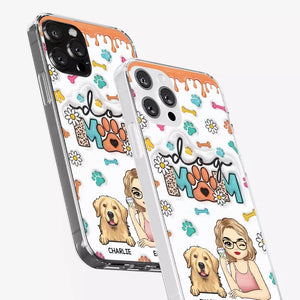 The Love Between A Dog And A Dog Mom Is Unbreakable - Dog Personalized Custom 3D Inflated Effect Printed Clear Phone Case - Gift For Pet Owners, Pet Lovers