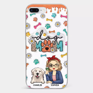 The Love Between A Dog And A Dog Mom Is Unbreakable - Dog Personalized Custom 3D Inflated Effect Printed Clear Phone Case - Gift For Pet Owners, Pet Lovers