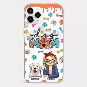 The Love Between A Dog And A Dog Mom Is Unbreakable - Dog Personalized Custom 3D Inflated Effect Printed Clear Phone Case - Gift For Pet Owners, Pet Lovers