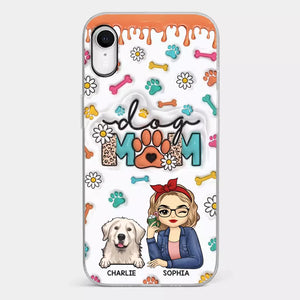 The Love Between A Dog And A Dog Mom Is Unbreakable - Dog Personalized Custom 3D Inflated Effect Printed Clear Phone Case - Gift For Pet Owners, Pet Lovers