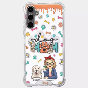 The Love Between A Dog And A Dog Mom Is Unbreakable - Dog Personalized Custom 3D Inflated Effect Printed Clear Phone Case - Gift For Pet Owners, Pet Lovers