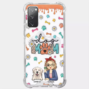 The Love Between A Dog And A Dog Mom Is Unbreakable - Dog Personalized Custom 3D Inflated Effect Printed Clear Phone Case - Gift For Pet Owners, Pet Lovers