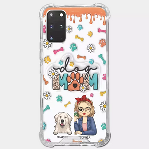 The Love Between A Dog And A Dog Mom Is Unbreakable - Dog Personalized Custom 3D Inflated Effect Printed Clear Phone Case - Gift For Pet Owners, Pet Lovers