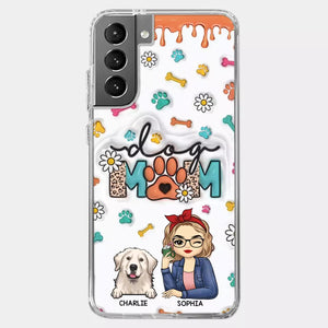 The Love Between A Dog And A Dog Mom Is Unbreakable - Dog Personalized Custom 3D Inflated Effect Printed Clear Phone Case - Gift For Pet Owners, Pet Lovers