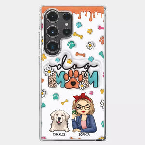 The Love Between A Dog And A Dog Mom Is Unbreakable - Dog Personalized Custom 3D Inflated Effect Printed Clear Phone Case - Gift For Pet Owners, Pet Lovers