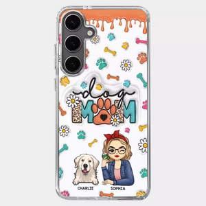 The Love Between A Dog And A Dog Mom Is Unbreakable - Dog Personalized Custom 3D Inflated Effect Printed Clear Phone Case - Gift For Pet Owners, Pet Lovers