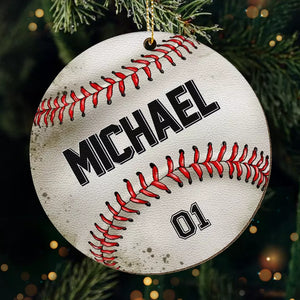 Let The Games Begin - Personalized Custom Leather Ornament - Christmas Gift For Sport Lovers, Sport Players