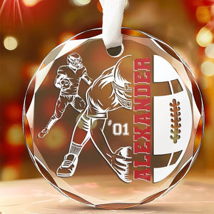 Let's Make It A December To Remember - Personalized Custom Circle Glass Ornament - Christmas Gift For Sport Lovers, Sport Players