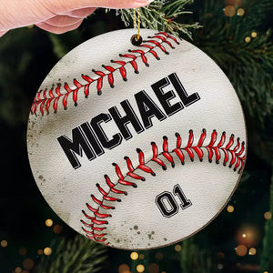 Let The Games Begin - Personalized Custom Leather Ornament - Christmas Gift For Sport Lovers, Sport Players