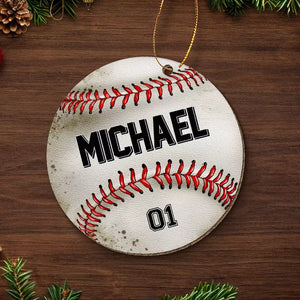 Let The Games Begin - Personalized Custom Leather Ornament - Christmas Gift For Sport Lovers, Sport Players