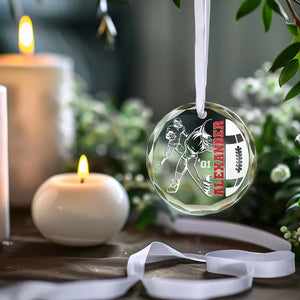 Let's Make It A December To Remember - Personalized Custom Circle Glass Ornament - Christmas Gift For Sport Lovers, Sport Players