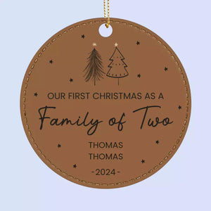 We Know Why This Chirstmas Is So Special - Family Personalized Custom Leather Ornament - Christmas Gift For Family Members, Baby Kids, Newborn Baby