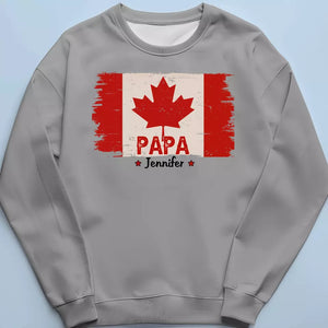 The Maple Leaf, Etched Into My Being - Family Personalized Custom Unisex T-shirt, Hoodie, Sweatshirt - Father's Day, Gift For Dad, Grandpa