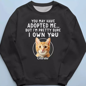 Custom Photo I'm Pretty Sure I Own You - Dog & Cat Personalized Custom Unisex T-shirt, Hoodie, Sweatshirt - Gift For Pet Owners, Pet Lovers