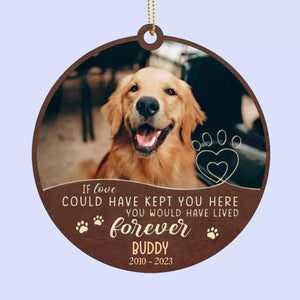 Custom Photo And Tonight I’ll Fall Asleep, With You In My Heart - Memorial Personalized Custom Leather Ornament - Christmas Gift, Sympathy Gift For Pet Owners, Pet Lovers