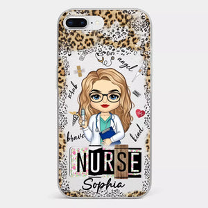 Dedicated Hands, Healing Hearts - Nurse Personalized Custom Clear Phone Case - Appreciation, Thank You Gift, Nurse Life, Doctor Life