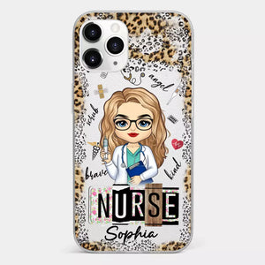 Dedicated Hands, Healing Hearts - Nurse Personalized Custom Clear Phone Case - Appreciation, Thank You Gift, Nurse Life, Doctor Life