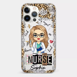 Dedicated Hands, Healing Hearts - Nurse Personalized Custom Clear Phone Case - Appreciation, Thank You Gift, Nurse Life, Doctor Life