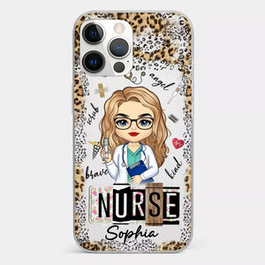 Dedicated Hands, Healing Hearts - Nurse Personalized Custom Clear Phone Case - Appreciation, Thank You Gift, Nurse Life, Doctor Life