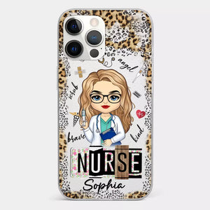 Dedicated Hands, Healing Hearts - Nurse Personalized Custom Clear Phone Case - Appreciation, Thank You Gift, Nurse Life, Doctor Life