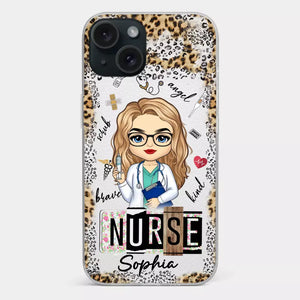 Dedicated Hands, Healing Hearts - Nurse Personalized Custom Clear Phone Case - Appreciation, Thank You Gift, Nurse Life, Doctor Life