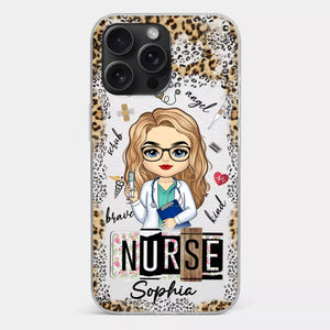 Dedicated Hands, Healing Hearts - Nurse Personalized Custom Clear Phone Case - Appreciation, Thank You Gift, Nurse Life, Doctor Life