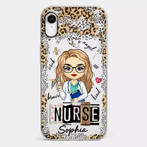 Dedicated Hands, Healing Hearts - Nurse Personalized Custom Clear Phone Case - Appreciation, Thank You Gift, Nurse Life, Doctor Life