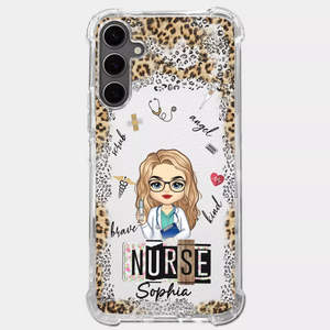 Dedicated Hands, Healing Hearts - Nurse Personalized Custom Clear Phone Case - Appreciation, Thank You Gift, Nurse Life, Doctor Life