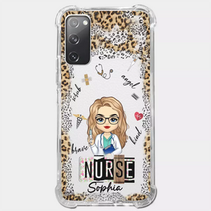 Dedicated Hands, Healing Hearts - Nurse Personalized Custom Clear Phone Case - Appreciation, Thank You Gift, Nurse Life, Doctor Life