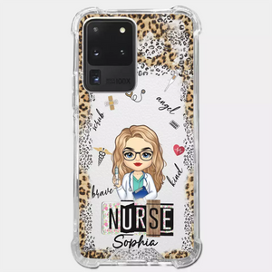 Dedicated Hands, Healing Hearts - Nurse Personalized Custom Clear Phone Case - Appreciation, Thank You Gift, Nurse Life, Doctor Life