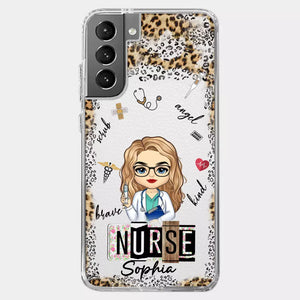 Dedicated Hands, Healing Hearts - Nurse Personalized Custom Clear Phone Case - Appreciation, Thank You Gift, Nurse Life, Doctor Life