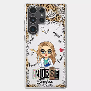 Dedicated Hands, Healing Hearts - Nurse Personalized Custom Clear Phone Case - Appreciation, Thank You Gift, Nurse Life, Doctor Life