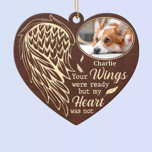 Custom Photo Forever Etched, Never To Fade - Memorial Personalized Custom Leather Ornament - Christmas Gift, Sympathy Gift For Pet Owners, Pet Lovers