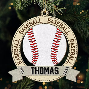 Victory Is Sweet, But The Journey Is Sweeter - Personalized Custom Leather Ornament - Christmas Gift For Sport Lovers, Sport Players