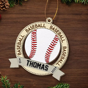 Victory Is Sweet, But The Journey Is Sweeter - Personalized Custom Leather Ornament - Christmas Gift For Sport Lovers, Sport Players