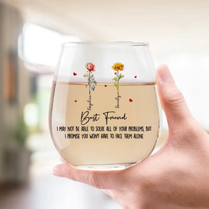 Who We Have In Our Life That Matters - Bestie Personalized Custom Wine Glass - Gift For Best Friends, BFF, Sisters