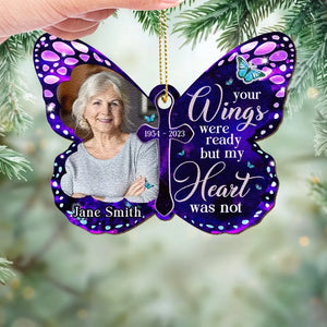 Custom Photo You Will Forever Be My Always - Memorial Personalized Custom Leather Ornament - Christmas Gift, Sympathy Gift For Family Members