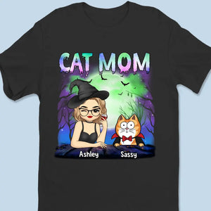 Halloween Scary Cat Lady - Cat Personalized Custom Unisex T-shirt, Hoodie, Sweatshirt - Halloween Gift For Pet Owners, Pet Lovers