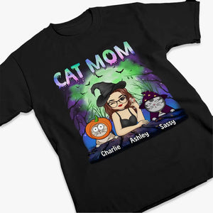 Halloween Scary Cat Lady - Cat Personalized Custom Unisex T-shirt, Hoodie, Sweatshirt - Halloween Gift For Pet Owners, Pet Lovers