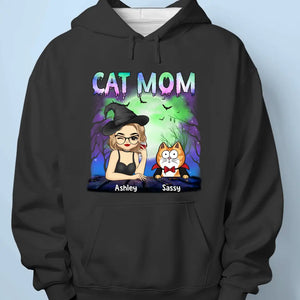 Halloween Scary Cat Lady - Cat Personalized Custom Unisex T-shirt, Hoodie, Sweatshirt - Halloween Gift For Pet Owners, Pet Lovers