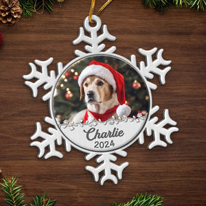 Custom Photo Warm & Fuzzy Christmas - Dog & Cat Personalized Custom Ornament - Metal Custom Shaped - Christmas Gift For Pet Owners, Pet Lovers