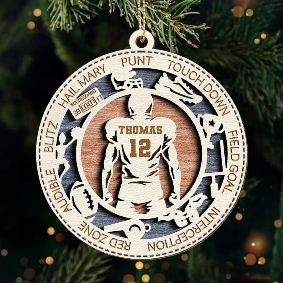 Chasing Dreams And Breaking Records - Personalized Custom Leather Ornament - Christmas Gift For Sport Lovers, Sport Players