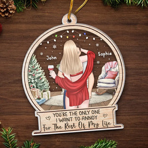 You Make Everything Sparkle - Couple Personalized Custom Ornament - Acrylic Custom Shaped - Christmas Gift For Husband Wife, Anniversary