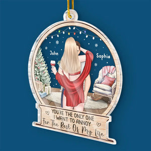 You Make Everything Sparkle - Couple Personalized Custom Ornament - Acrylic Custom Shaped - Christmas Gift For Husband Wife, Anniversary