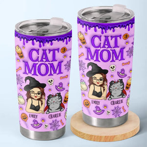 Feline Good About Halloween - Cat Personalized Custom 3D Inflated Effect Printed Tumbler - Halloween Gift For Pet Owners, Pet Lovers